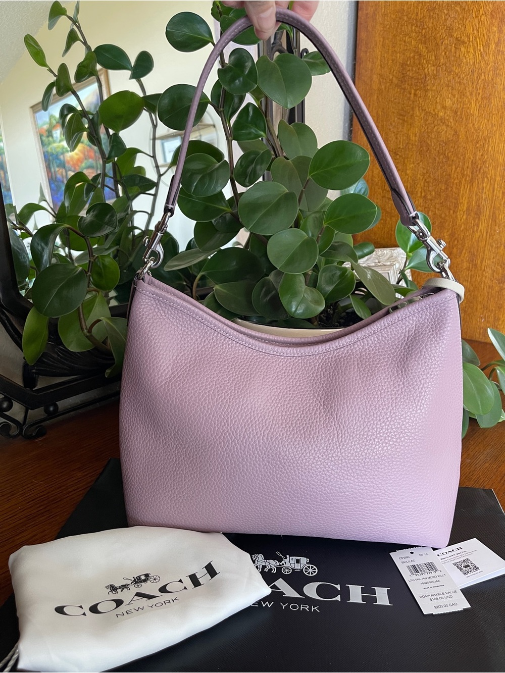 NWT Coach Laurel Shoulder Bag with Cream Tassel - Picture 3 of 14